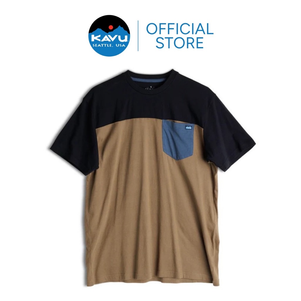 [15.5 โค้ด KAVUMM ลด 300.-] KAVU Piece Out T-Shirt เสื้อยืด เสื้อยืดแขนสั้นสไตล์ Casual  ทรง Crew-ne