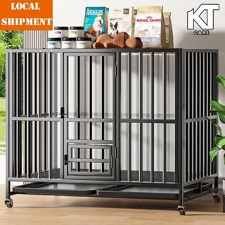 🐕กรงสุนัข กรงสุนัขขนาดใหญ่ กรงสุนัข แบบหนา กรงสุนัขใหญ่ กรงห…