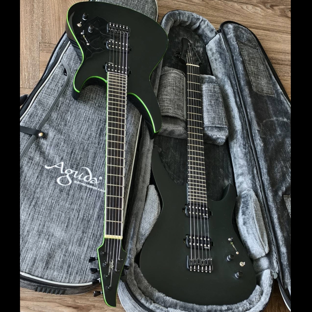 Aguda Active Electric Guitar กีตาร์ไฟฟ้า Metal รุ่น Resist 6NT Black