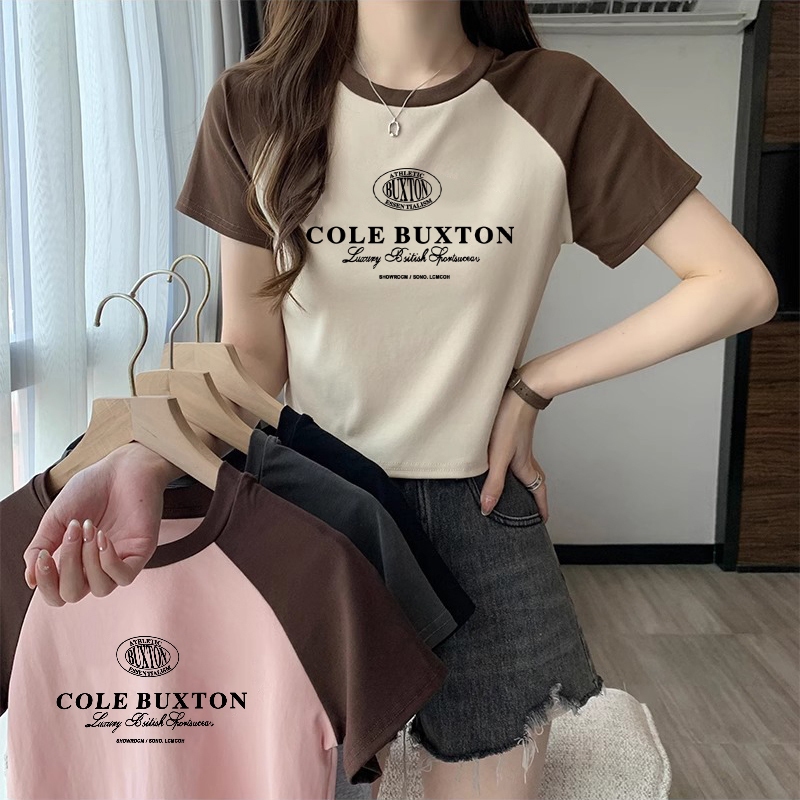 เสื้อครอปสาวอวบ ผ้านิ่มใส่สบาย ทรงเข้ารูป เสื้อยืดสวยๆผู้หญิงที่กําลังฮิต เสื้อผ้าสไตล์ญี่ปุ่นน่ารัก แฟชั่นเกาหลี M-3XL