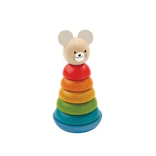 PlanToys ของเล่นไม้ 5681 Stacking Ring - Mouse วงแหวนเรียงซ้…