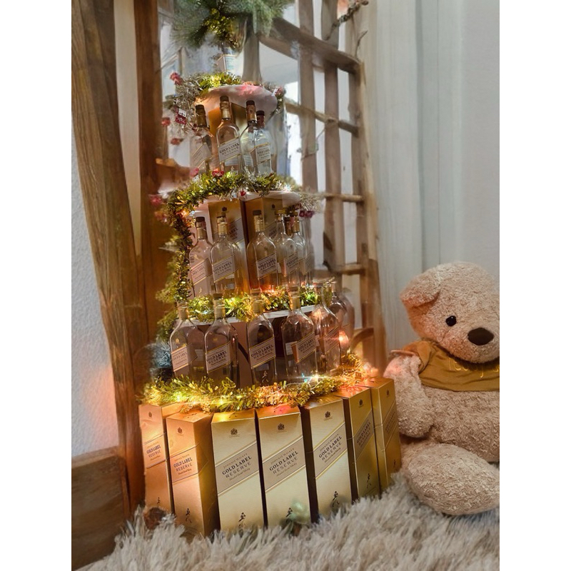 ขวดเปล่าJohnie Walker Gold Label พร้อมกล่อง