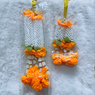 พวงมาลัยมะลิตูม พวงมาลัยแขวนหน้ารถ แขวนกรอบรูป มะลิตูม ดอกรัก ดอกพุด ขนาดสั้น/ขนาดยาว