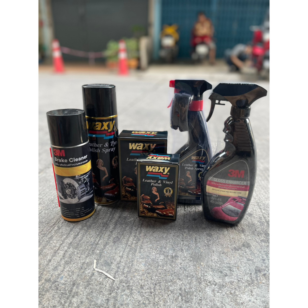 [🔥ของแท้] Waxy แว๊กซี่​ แว็กเคลือบเบาะหนัง เคลือบเงาเบาะ ป้องกันการแตกร้าว แห้งกรอบ และสีซีดจาง น้ำยารักษาเครื่องหนัง