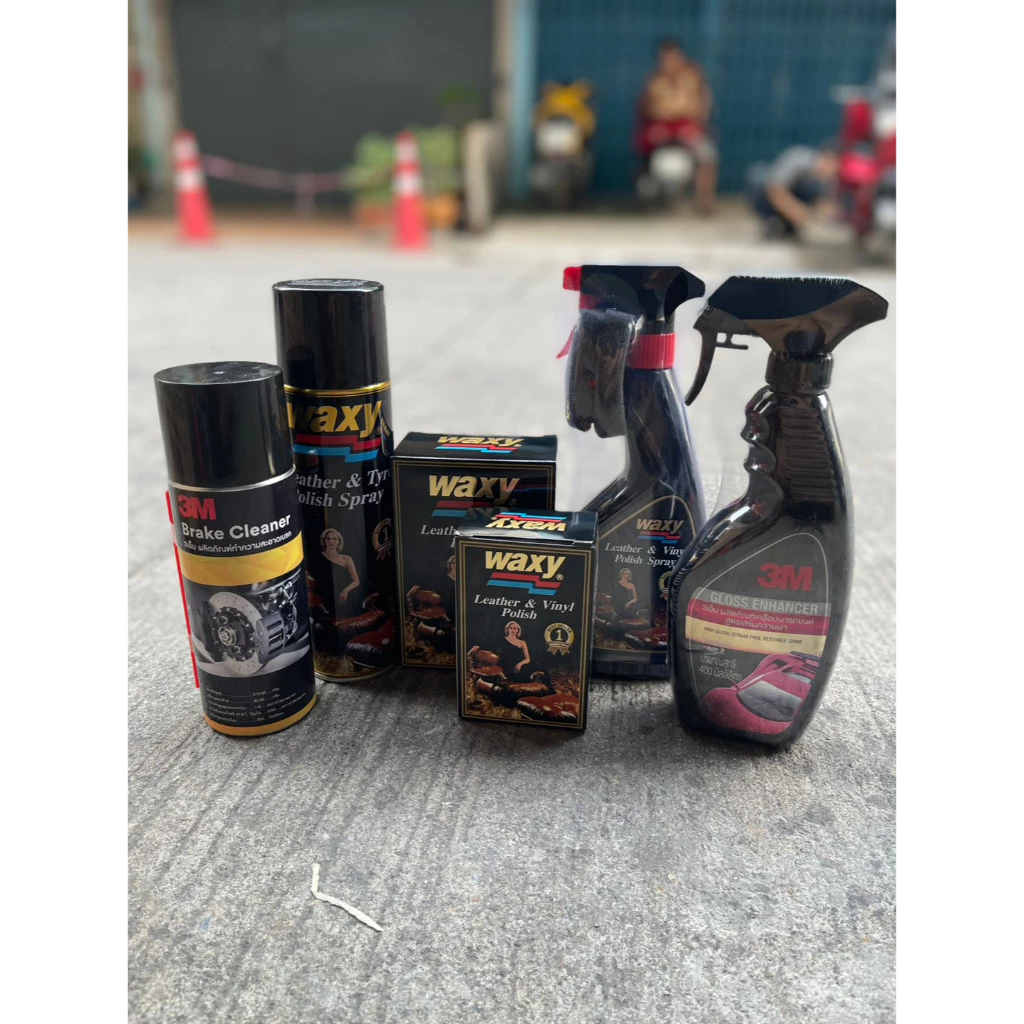 [🔥ของแท้] Waxy แว๊กซี่​ แว็กเคลือบเบาะหนัง เคลือบเงาเบาะ ป้องกันการแตกร้าว แห้งกรอบ และสีซีดจาง น้ำยารักษาเครื่องหนัง