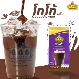 666 โกโก้ พาวเดอร์ (เครื่องดื่มโกโก้ชนิดผง) ขนาด 420 กรัม (Cocoa 420g)