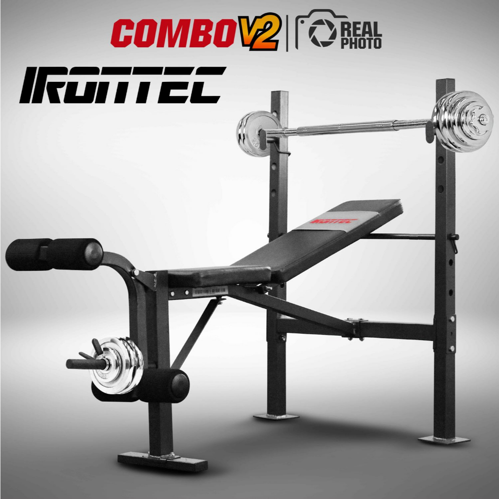 ม้านั่งยกน้ำหนัก รุ่น COMBO V2 - เครื่องออกกำลังกาย แบรนด์ IRONTEC