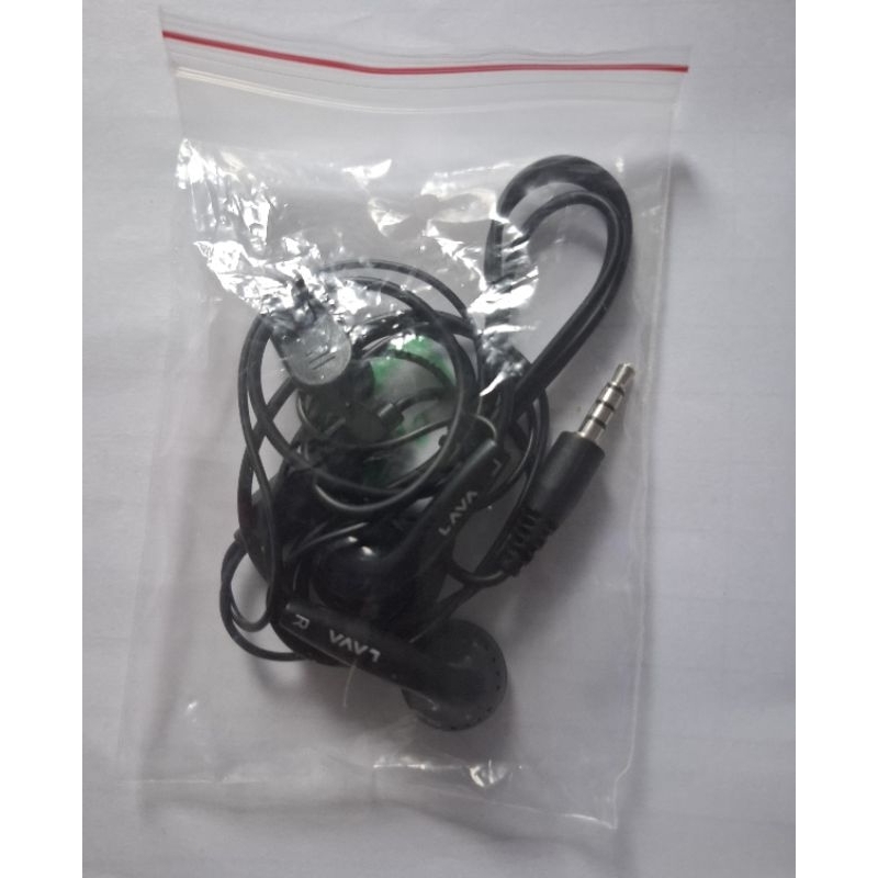 หูฟังโทรศัพท์ แจ๊ค3.5 ยี่้ห้อLAVA ใหม่จากกล่องโทรศัพท์ หูฟังแท้มีไมค์