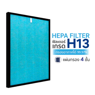 แผ่นกรองอากาศ OTTO รุ่น PA-555 สำหรับ เครื่องฟอกอากาศ ออตโต้ กรอง 4 ชั้น HEPA H13 Filter กรองฝุ่น PM2.5