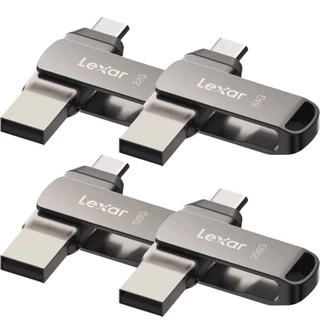 FLASH DRIVE (แฟลชไดร์ฟ) LEXAR JUMPDRIVE DUAL DRIVE D400 USB 3.1 TYPE-C - GREY