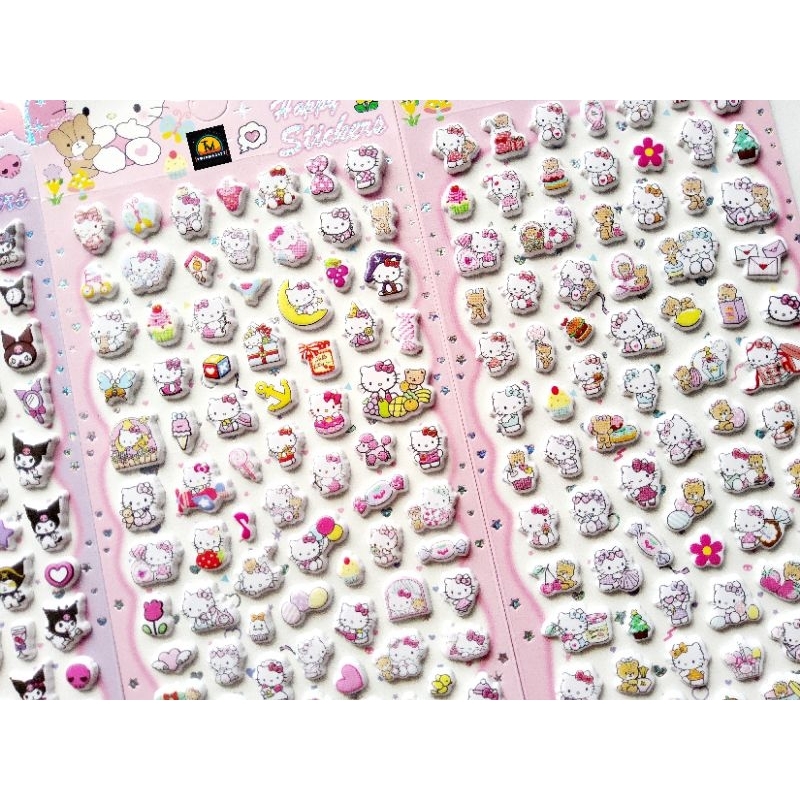 สติ๊กเกอร์ ขนมหวาน การ์ตูน คาปิบารา ซานริโอ ไดโนเสาร์ สัตว์ สติ๊กเกอร์นูนนิ่ม น่ารักๆ ลายคมชัด สีสวย สำหรับเด็กชาย หญิง