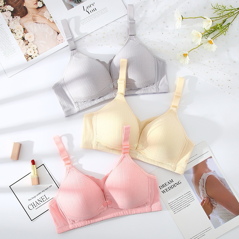 6599👙34-42👙เสื้อในให้นม สีพาสเทล ใส่ปั๊มนมได้ ✅พร้อมส่ง 34-42BC
