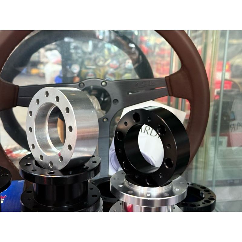 spacer Steering Wheel Extension หนุนคอพวงมาลัย 2.5ซม. อลูมิเนียม สเปเซอร์ อแดปเตอร์ เพิ่มระยะความสูง