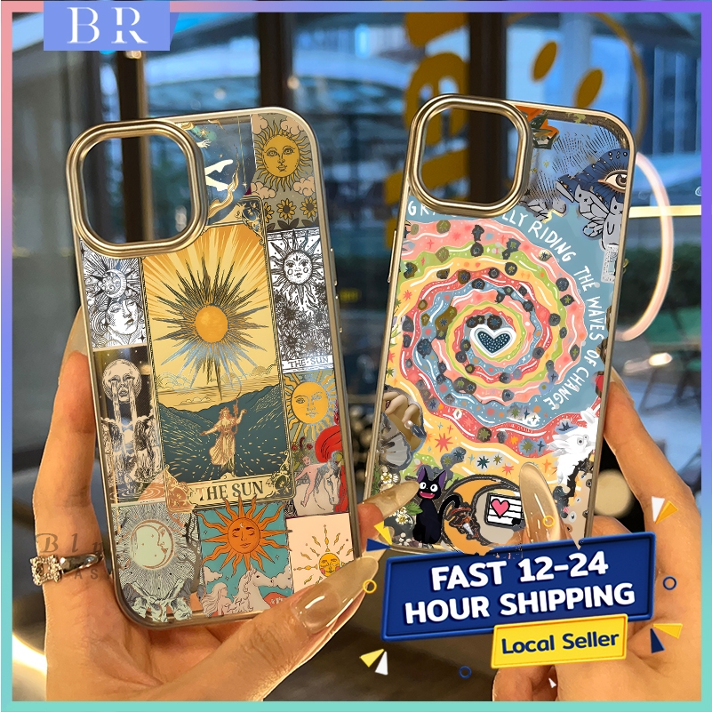 เคสไอโฟน11 สำหรับ iPhone 16 15 11 13 14 12 Pro Max 7 16 8 14 15 Plus XR X XS MAX 13 ผ้าคลุมอ่อน ๆ ที่มีแสงอาทิตย์แดดจัด