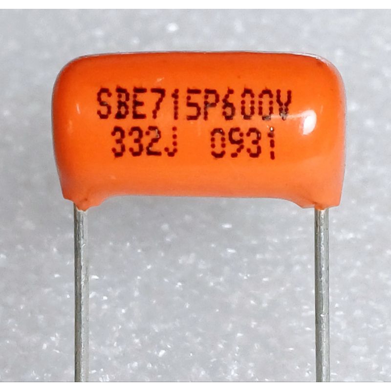 SBE ( CDE ) 715p 0.0033uf 332 j 3.3nf 3n3 600v Polypropylene Film Capacitor ตัวเก็บประจุ คาปาซิเตอร์