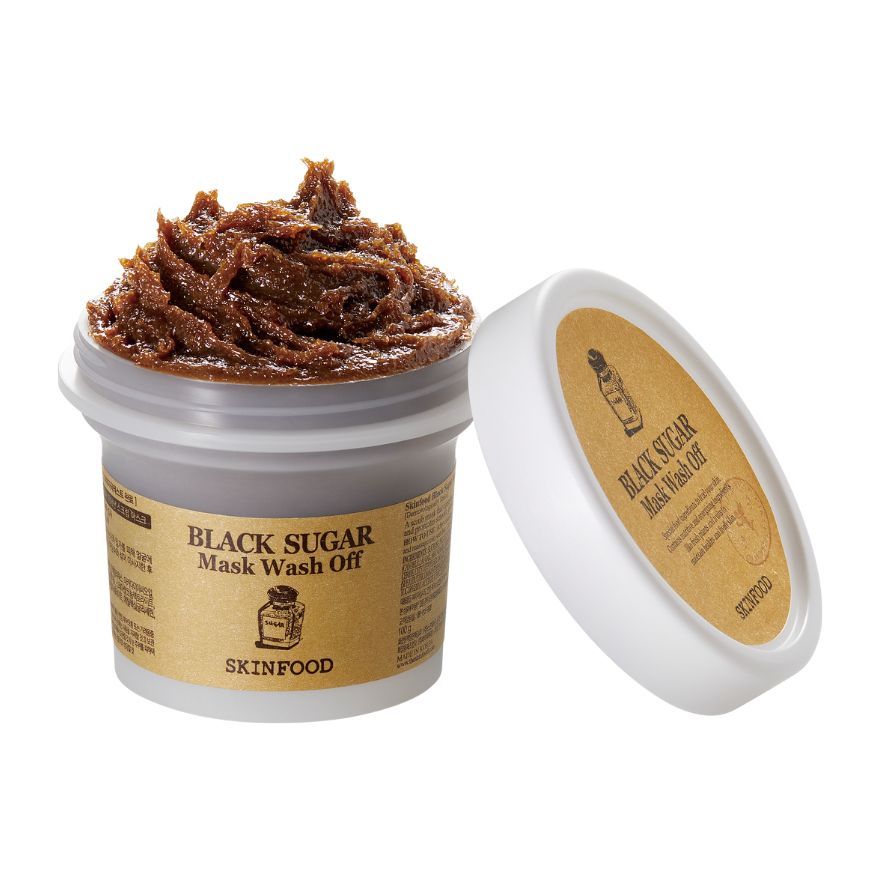 SKINFOOD Black Sugar Mask Wash Off 120g สกินฟู๊ด แบล็ค ชูการ์ วอช ออฟ - รูปที่ 2