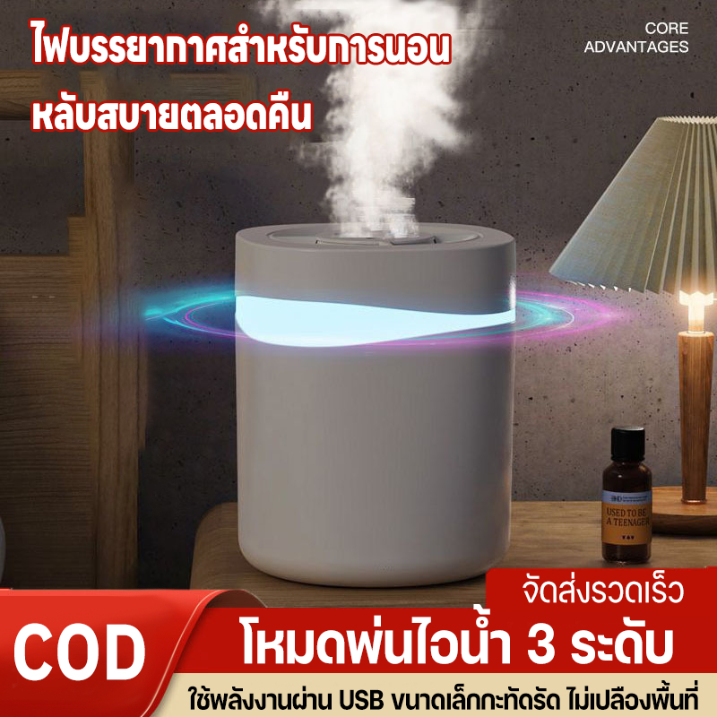เครื่องทำความชื้น เครื่องพ่นนาโน เครื่องเพิ่มความชื้นแบบกระจาย humidifier 5L ใช้ไฟ USB