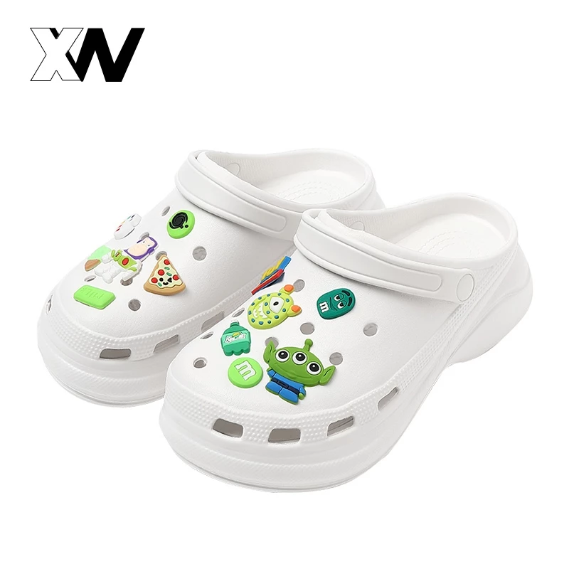 XWbrand NEW รองเท้าแตะแฟชั้นเสริมส้นเ สวยสับๆ เขียวเหนี่ยวทรัพย์ไปเลยวิ รองเท้าแตะพื้นนิ่มพลาดไม่ได้ คุ้มไม่ไหว ต้องจัด