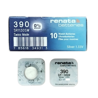 ถ่านกระดุม Renata 390 SR1130SW ของแท้💯% 1.55V ถ่านสวิส ถ่านใหม่ (1 ก้อน) ED.2027