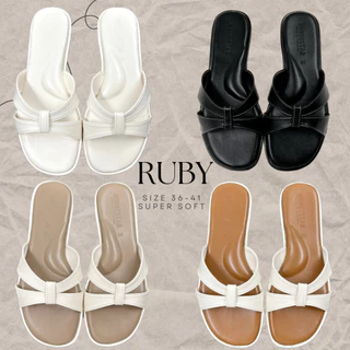 🌟🧚‍♀️รุ่นRUBY🌞🧚รองเท้าแตะพื้นนุ่มหนังนิ่มมากๆ งานแฮมเม้ดของโรงงานไทย🇹🇭พร้อมส่ง3สีไซส์36-41