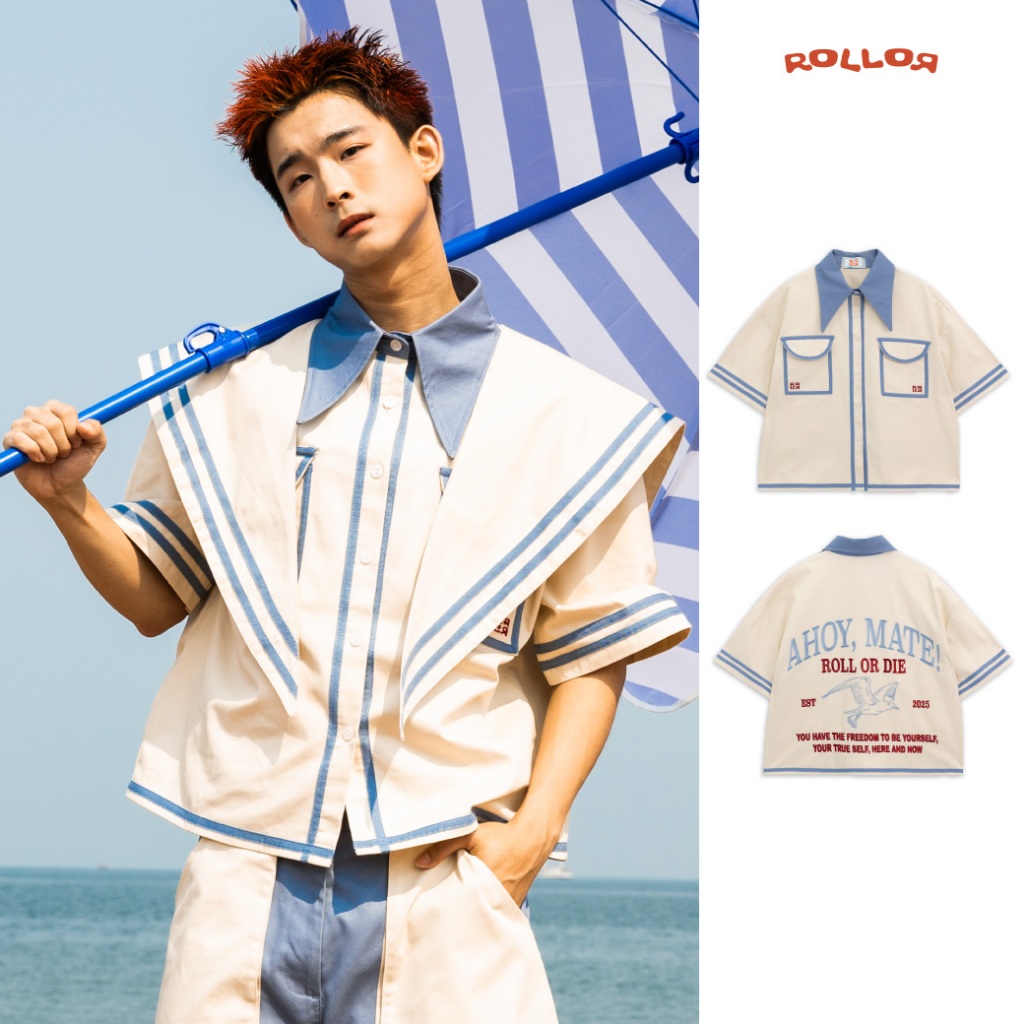 ROLLOR - เสื้อเชิ้ต แขนสั้น Oversize รุ่น SAILOR SHIRT