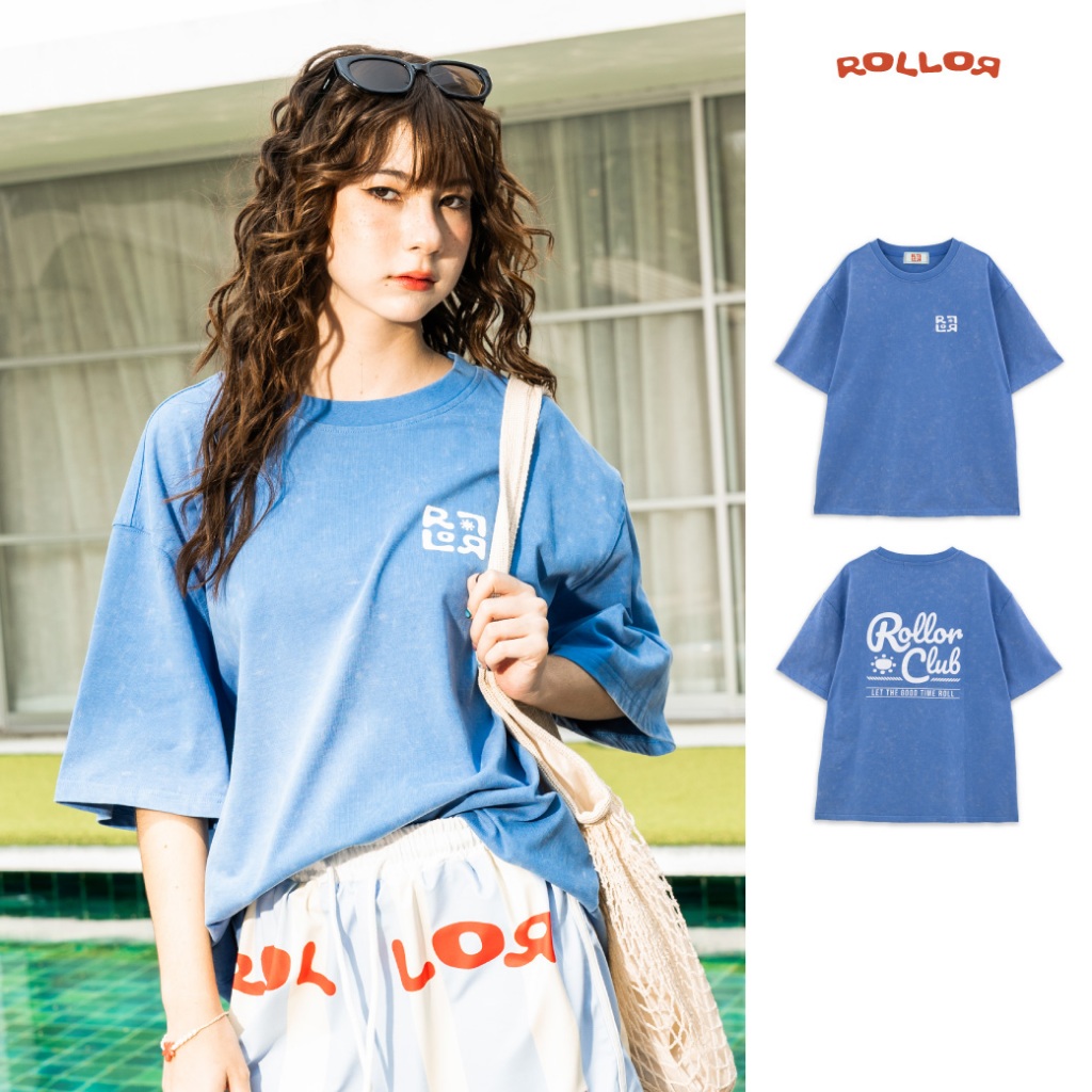 ROLLOR - เสื้อยืด เเขนสั้น Oversize รุ่น ROLLOR CLUB TEE