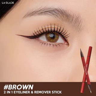 LA GLACE 2 IN 1 EYELINER & REMOVER STICK | อายไลเนอร์ลบได้ลากลาส 2 IN 1 กรีดได้ ก็ลบได้ อายไลเนอร์