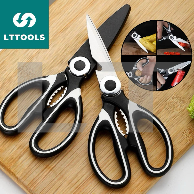 กรรไกรตัดกระดูกไก่อเนกประสงค์สำหรับใช้ในครัวเรือนทำจากสแตนเลสกรรไกรทำครัวพร้อมฝาปิดเพื่อเปิดวอลนัทได้