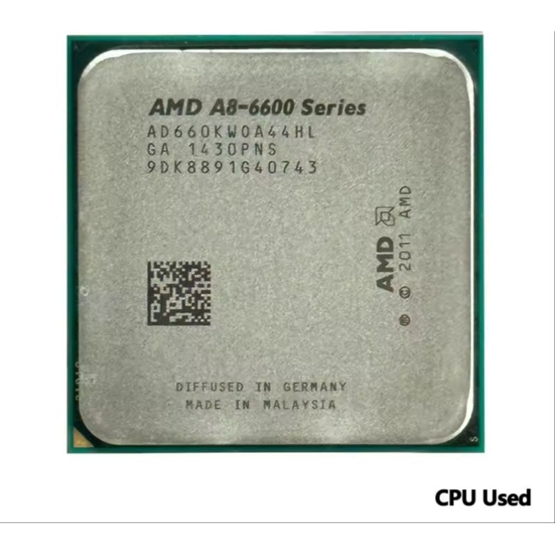 AMD A8-Series A8 6600K A8 6600 3.9GHz ใช้ CPU Quad-Core AD660KWOA44HL ซ็อกเก็ต FM2