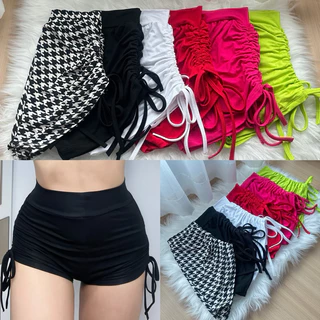 รูดข้าง ถูกที่สุด ✅ กางเกงขาสั้น เอวสูง รูดข้าง XS-XL มีเก็บปลายทาง