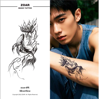 COD🔥 ⚡ส่งจากไทย⚡ แทททู ZOAR🚛L05 Magic tattooสติ๊กเกอร์รอยสัก น่ารัก การ์ตูน กันน้ำ รอยสัก ลายสัก 15 วัน สีดำ