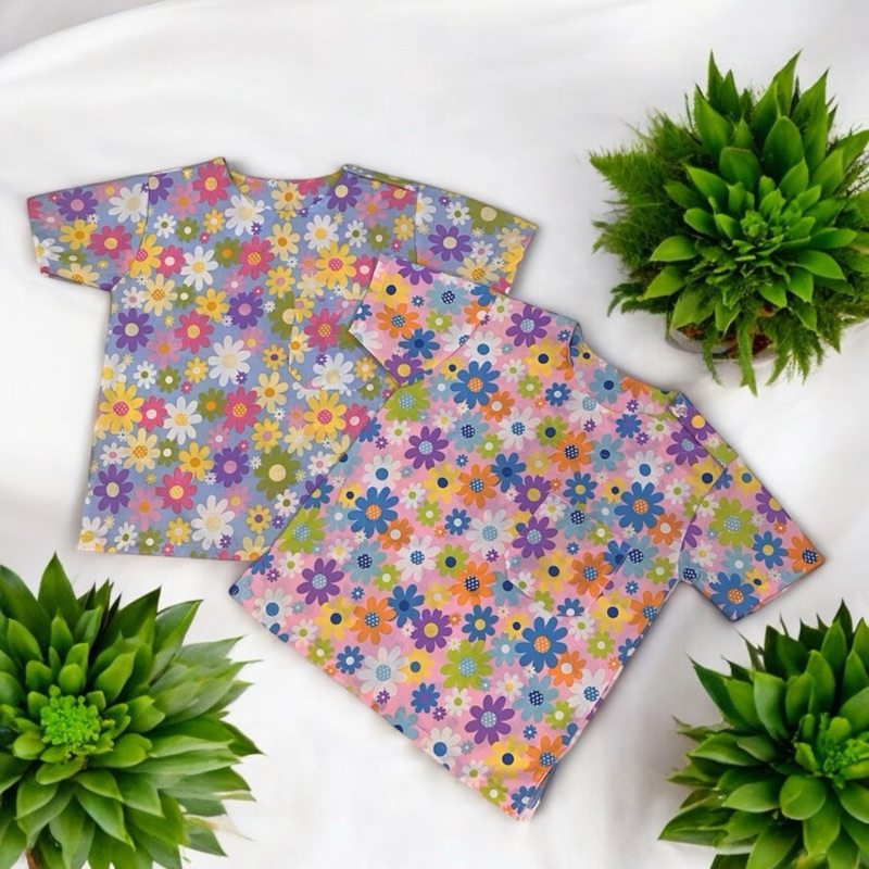 เสื้อลายดอกสงกรานต์เด็ก ลาย 3