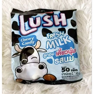 (50 เม็ด) Lush ลูกอมลัช เคี้ยวนุ่มอร่อยมาก