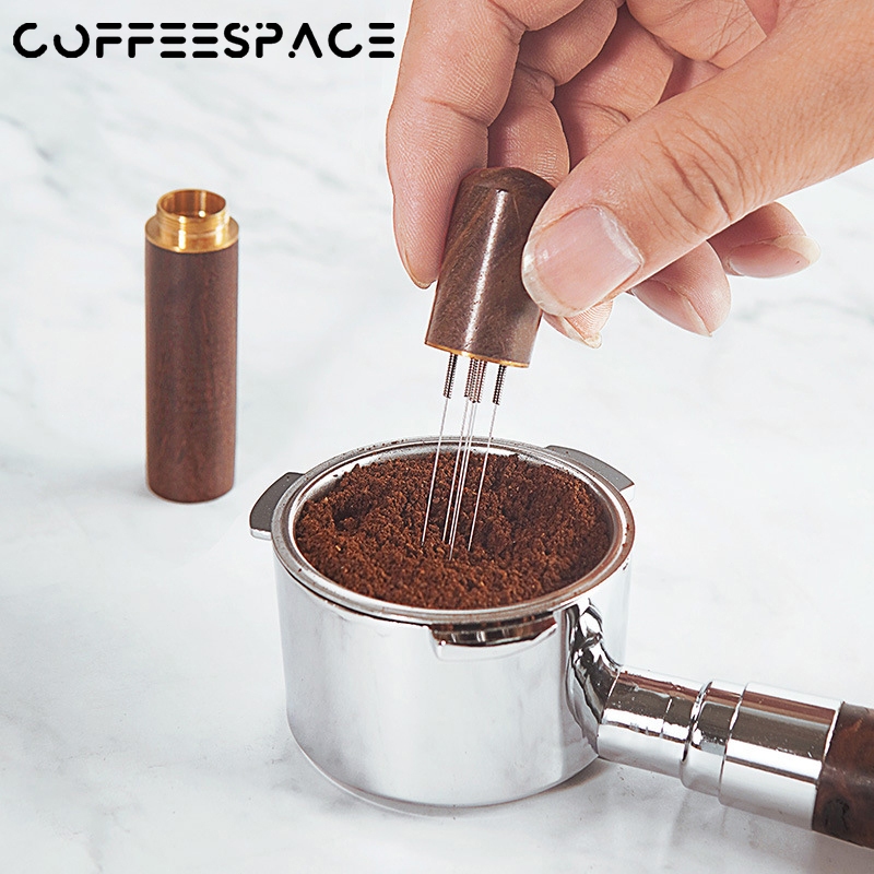 ตัวเกลี่ยกาแฟ 6 เข็ม เข็มเกลี่ยผงกาแฟ เข็มกระจายผงกาแฟ Coffee Distributor