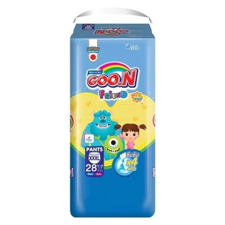 โฉมใหม่!!!Goon Friend กูนน์เฟรนด์ ผ้าอ้อมเด็กแบบกางเกง ซึมซับดีเยี่ยม เพิ่มขอบขากระชับ แพ็ค1 ห่อ