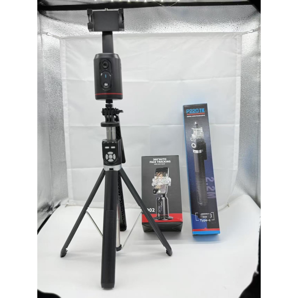 ของแท้ Gimbal Q02  ตามหน้า ถ่าย TikTok ไลฟ์สด พับได้ ต่อขาตั้งได้ ส่งฟรี
