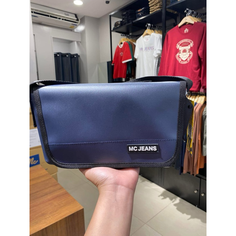 รุ่นขายดีติดอันดับ Mc JEANS กระเป๋าสะพายข้าง แท้จากช้อปในไทย 100% สายปรับความยาวได้