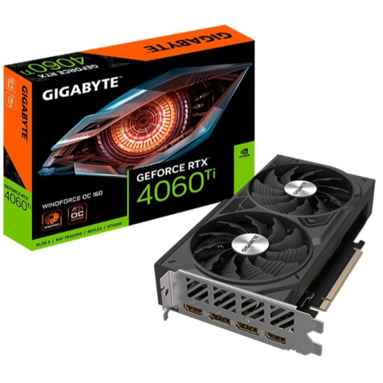 GIGABYTE RTX4060 Ti WINDFORCE 2 OC 16GB GDDR6 BLACK