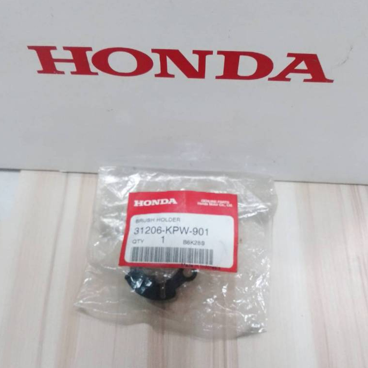 31206-KPW-901 ชุดยึดแปรงถ่าน แผ่นยึดแปรงถ่าน (แท้ศูนย์ฮอนด้า) เวฟ125 ราคา/1ชิ้น
