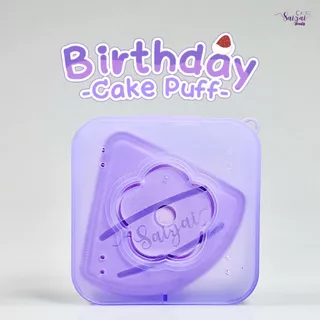 ( FLASH SALE ) Birthday Cake puff สีม่วงสุดคิ้ว
