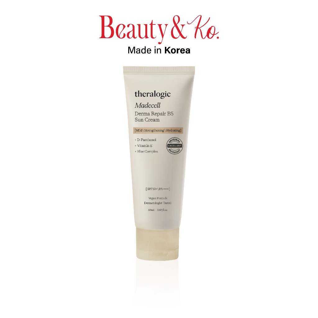 THERALOGIC MADECELL DERMA REPAIR B5 SUN CREAM ครีมกันแดด Vegan ช่วยปรับให้ผิวกระจ่างใส