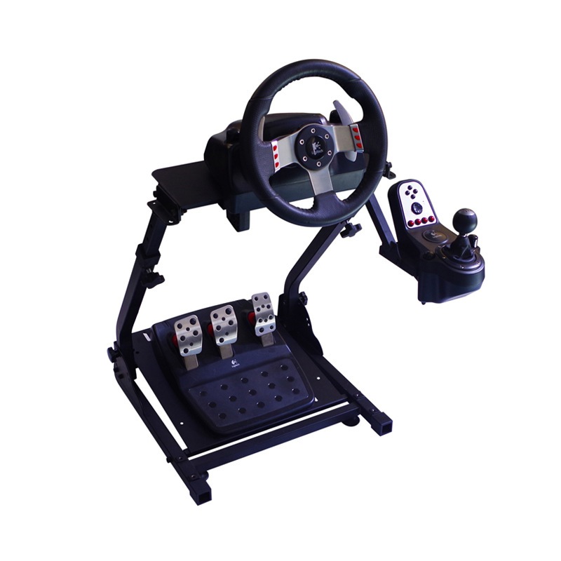 Half Cockpit Wheel stand ขาตั้งจอยพวงมาลัยเล่นเกมส์ขับรถ GGK ขาตั้งจอยพวงมาลัย เกมจำลองการแข่งรถ สีด