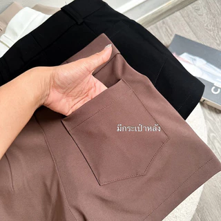 JUSS SHORT PANTSกางเกงขาสั้นเอวต่ำ มีกระเป๋าหน้าและหลัง🔥พร้อมส่ง