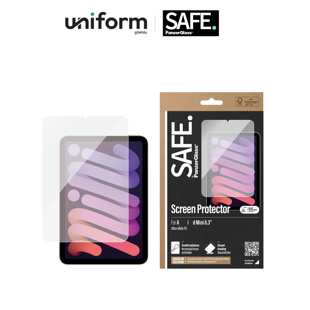 ฟิล์มกระจก SAFE Glass for iP@d mini G6/G7