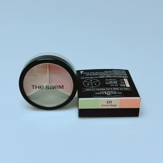 🔥Saleลดล้างสต็อก🔥 The Saem Cover Perfection Triple Pot Concealer คอนซีลเลอร์3ช่อง ⚡มีขายรวม 2 แพ็คเก็จนะคะ⚡