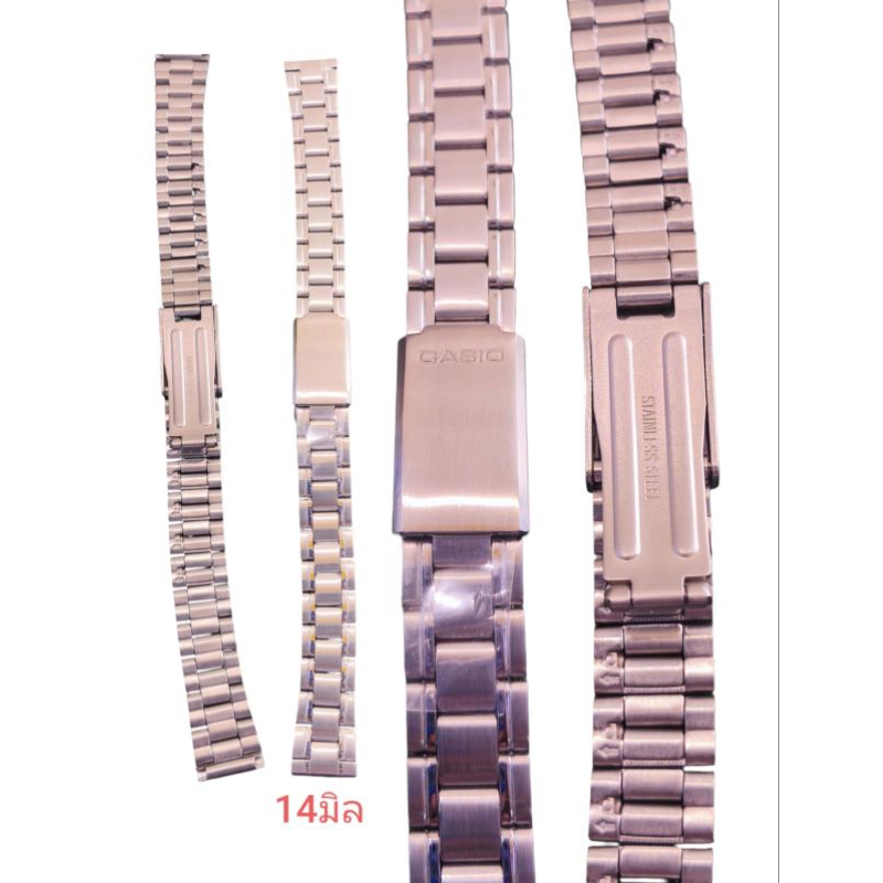 สายนาฬิกาcasioของแท้14มิลใส่กับนาฬิกา casio ผู้หญิงได้หลายรุ่น
