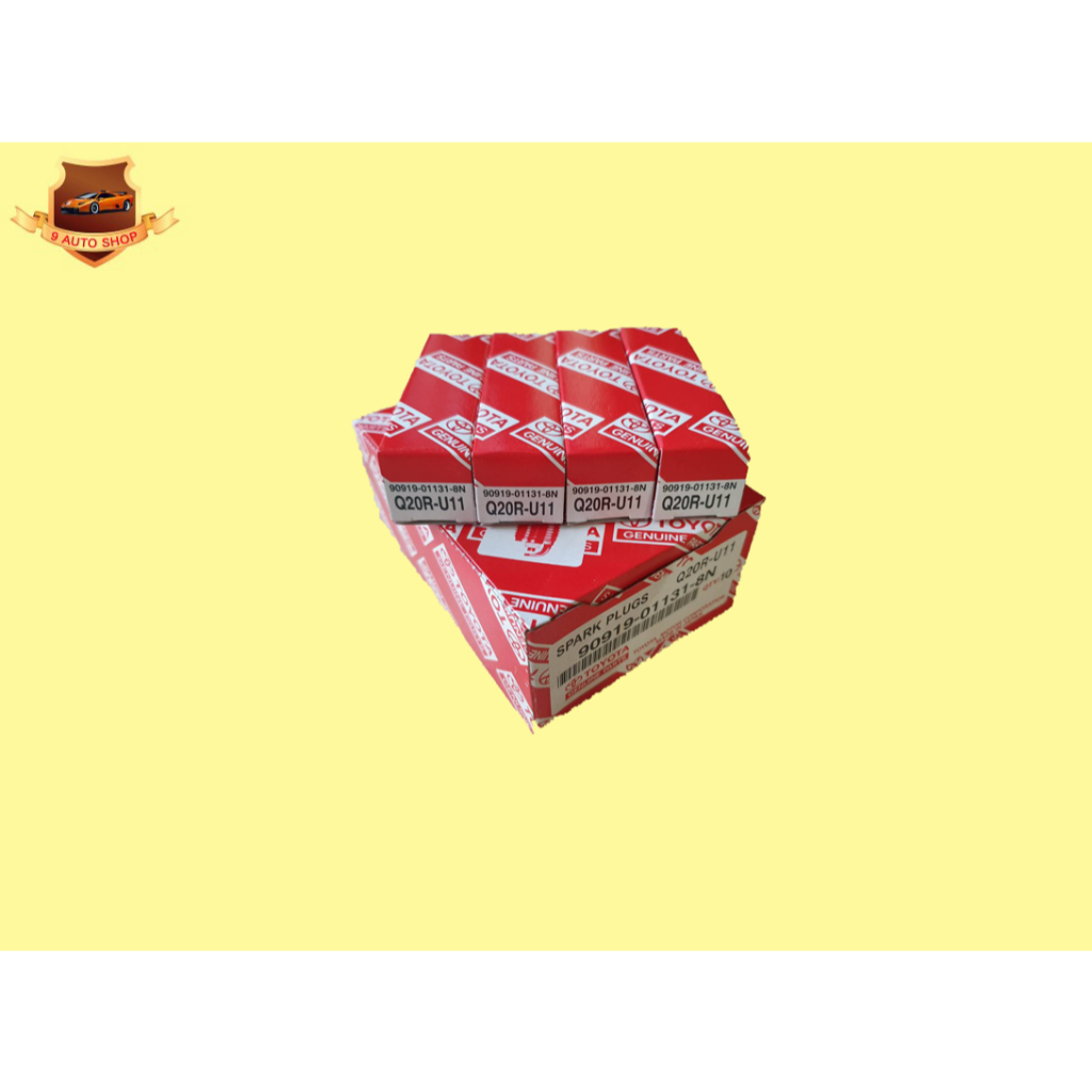 หัวเทียน Q20RU11 AE100,AE110,SOLUNA,VIOS,ยาริส,ALTIS 1600,18001JZ,2JZ แท้ๆเบิกห้าง (4หัว 1ชุด) ราคาช