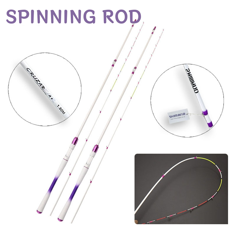【COD】คันเบ็ด UL เบ็ดตกปลา คันเบ็ด 2 ส่วนใหม่ 1.8/2.1M Fishing rod 6/7 ฟุต น้ำหนักเหยื่อ 3-7g