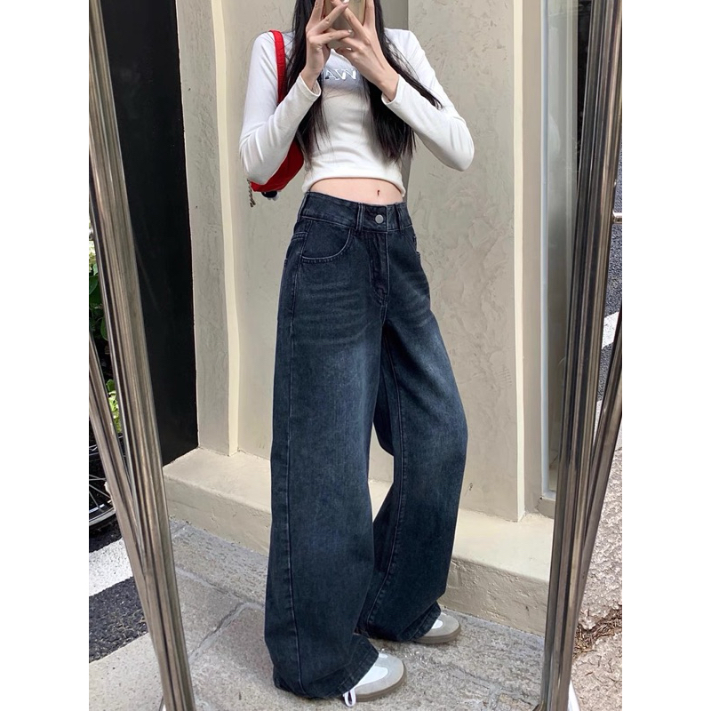 gurls.girl | indigo jeans กางเกงยีนส์ทรงกระบอกใหญ่