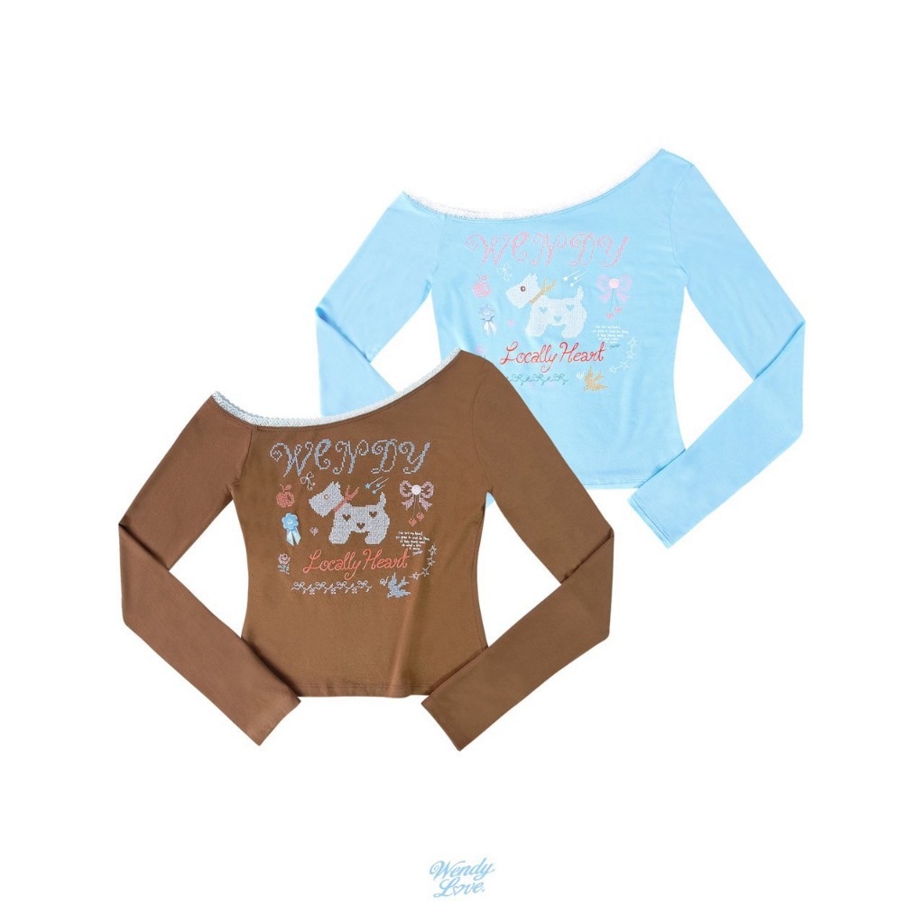 WENDYLOVE | Westly Top เสื้อปาดไหล่ สุดน่ารัก